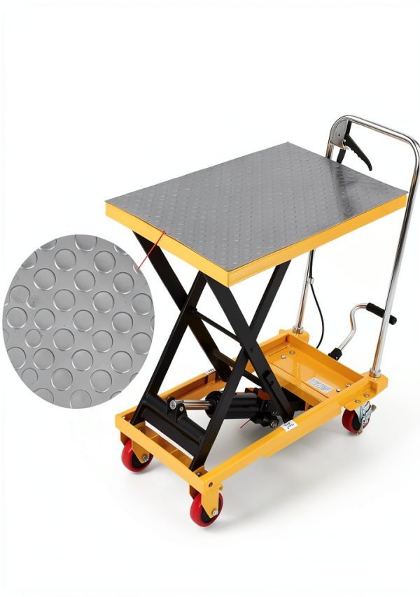 Hydraulic Lift Table Cart Garvee 1100lb 35.5in Height Steel 4 Wheels-4