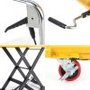 Hydraulic Lift Table Cart Garvee 1100lb 35.5in Height Steel 4 Wheels-3