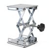 6" x 6" Lift Table Lab Scissor Stand Platform | Stainless Steel Laboratory Lift Stand, Lab Lift Stand Table Lifting Jack Platform, Expandable Lift Height Range 2.9"/75mm to 10"/260mm-2