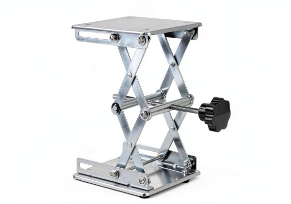 6" x 6" Lift Table Lab Scissor Stand Platform | Stainless Steel Laboratory Lift Stand, Lab Lift Stand Table Lifting Jack Platform, Expandable Lift Height Range 2.9"/75mm to 10"/260mm-2
