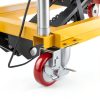 Hydraulic Lift Table Cart GarveeTech 330lb Single Scissor Yellow-4