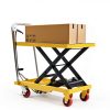 Hydraulic Lift Table Cart Garvee 1100lb 35.5in Height Steel 4 Wheels-2