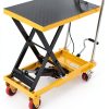 Hydraulic Lift Table Cart Garvee 1100lb 35.5in Height Steel 4 Wheels-7