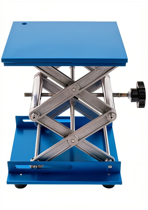 Lab Jack Stand RXLIFE Scissor Lift Table 33LBS Blue 8x8 Platform-5