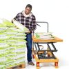 Hydraulic Lift Table Cart 550 LBS YITAHOME Double Scissor 11.4‑42.5in-6