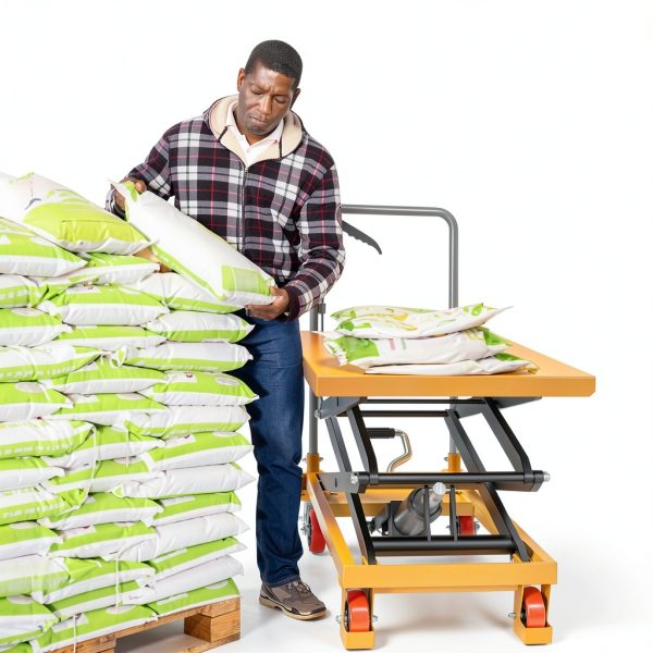 Hydraulic Lift Table Cart 550 LBS YITAHOME Double Scissor 11.4‑42.5in-6