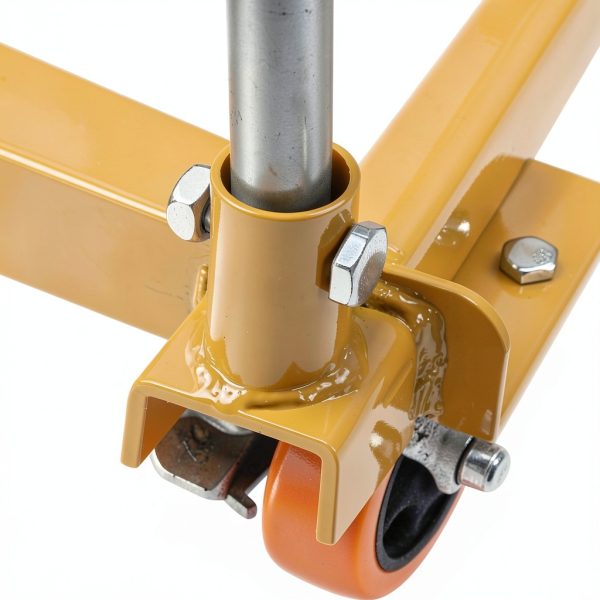 770LBS Hydraulic Lift Table Cart GOSHET 51in Height Yellow 4 Wheel-6