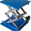 Lab Jack Stand RXLIFE Scissor Lift Table 33LBS Blue 8x8 Platform-0
