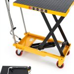 Hydraulic Lift Table Cart KAFLLA 330lb Lift with Foldable Handle-0