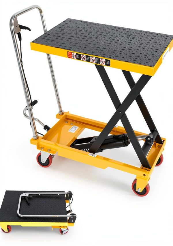 Hydraulic Lift Table Cart KAFLLA 330lb Lift with Foldable Handle-0