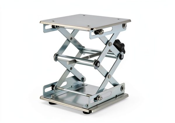 6" x 6" Lift Table Lab Scissor Stand Platform | Stainless Steel Laboratory Lift Stand, Lab Lift Stand Table Lifting Jack Platform, Expandable Lift Height Range 2.9"/75mm to 10"/260mm-1