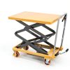 Hydraulic Lift Table Cart 550 LBS YITAHOME Double Scissor 11.4‑42.5in-1