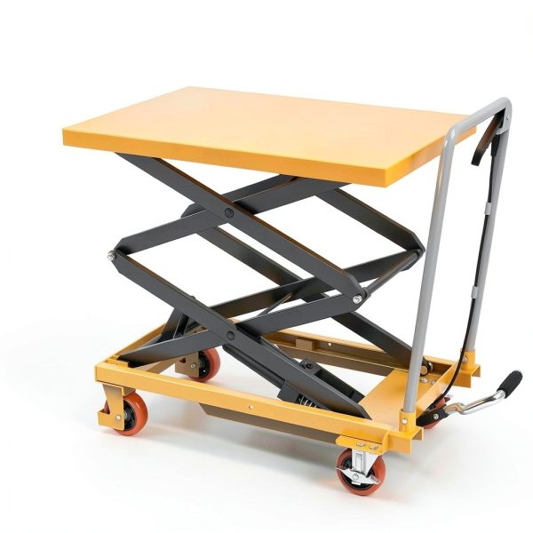 Hydraulic Lift Table Cart 550 LBS YITAHOME Double Scissor 11.4‑42.5in-1