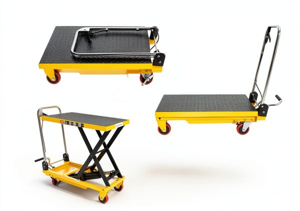 Hydraulic Lift Table Cart KAFLLA 330lb Lift with Foldable Handle-2