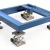 4 Pack Laser Engraver Lab Jack, 4" x 4" Stainless Steel Scissor Lift, Table Jack with Adjustable Height 50-155mm, Max Support Weight 11lbs, Sliver-1