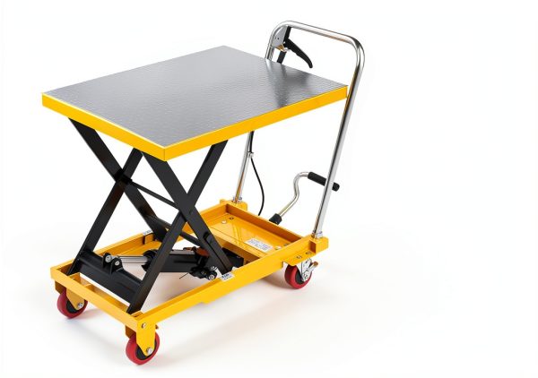 Hydraulic Lift Table Cart Garvee 1100lb 35.5in Height Steel 4 Wheels-1