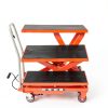 Heavy Duty Hydraulic Lift Table Cart 500LB Capacity by Garvee Red-3