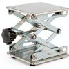 6" x 6" Lift Table Lab Scissor Stand Platform | Stainless Steel Laboratory Lift Stand, Lab Lift Stand Table Lifting Jack Platform, Expandable Lift Height Range 2.9"/75mm to 10"/260mm-0