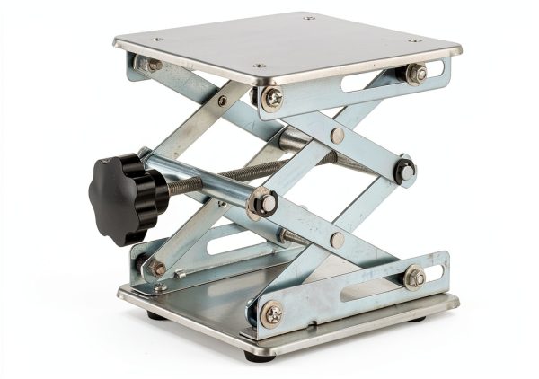 6" x 6" Lift Table Lab Scissor Stand Platform | Stainless Steel Laboratory Lift Stand, Lab Lift Stand Table Lifting Jack Platform, Expandable Lift Height Range 2.9"/75mm to 10"/260mm-0
