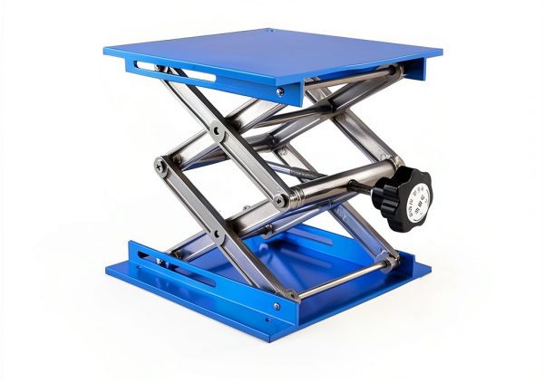 Lab Jack Stand RXLIFE Scissor Lift Table 33LBS Blue 8x8 Platform-2