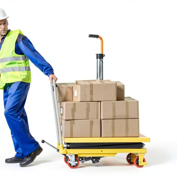 Hydraulic Lift Table Cart 550 LBS YITAHOME Double Scissor 11.4‑42.5in-7
