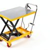 500 Lbs Hydraulic Lift Table Cart, 28.5" Lifting Height, Manual Single Scissor Lift Table with 4 Wheels and Non-Slip Pad, Hydraulic Scissor Cart for Material Handling-6