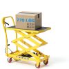 Heavy Duty Hydraulic Lift Table 770LB Double Scissor Yellow Garvee-1