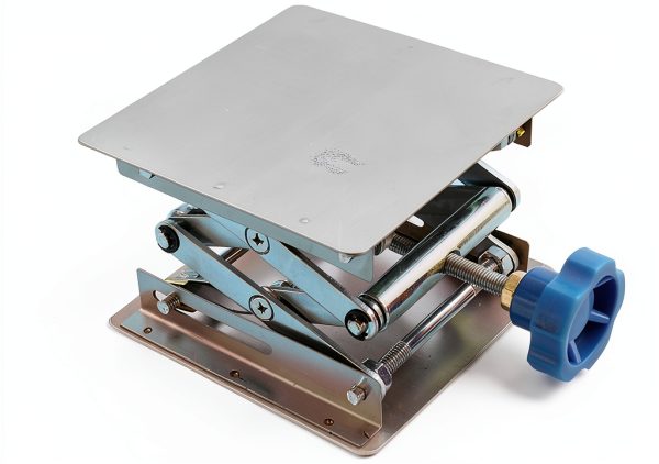 Stainless Steel Lab Jack Stand Table Lift Laboratory Mini Scissor Lift Jack 4" x 4"-1