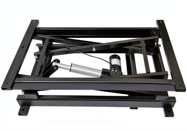 Height Adjustable Electric Lifting Platform sjt 408lb Lift Table Black-2