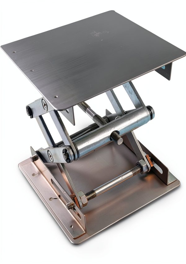 Stainless Steel Lab Jack Stand Table Lift Laboratory Mini Scissor Lift Jack 4" x 4"-3