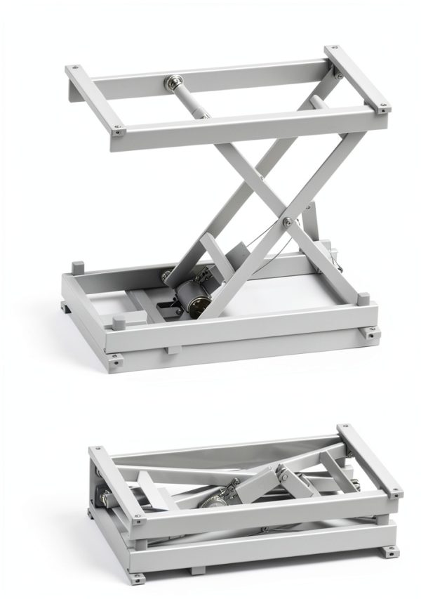 Height Adjustable Electric Lifting Platform sjt 408lb Lift Table Black-1