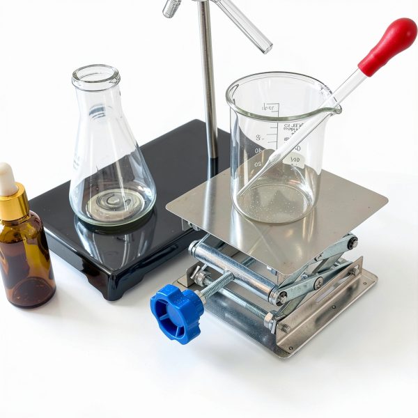Stainless Steel Lab Jack Stand Table Lift Laboratory Mini Scissor Lift Jack 4" x 4"-5