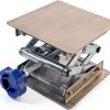 Stainless Steel Lab Jack Stand Table Lift Laboratory Mini Scissor Lift Jack 4" x 4"-8