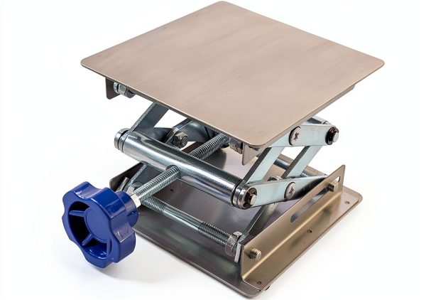 Stainless Steel Lab Jack Stand Table Lift Laboratory Mini Scissor Lift Jack 4" x 4"-8