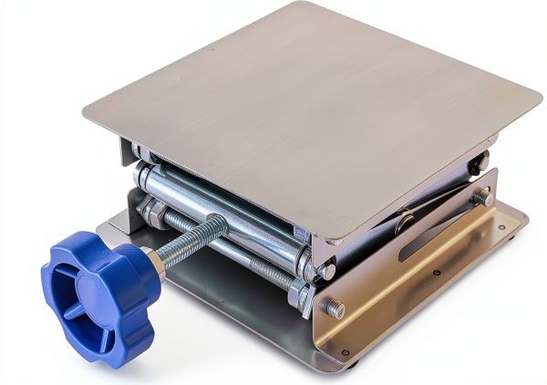 Stainless Steel Lab Jack Stand Table Lift Laboratory Mini Scissor Lift Jack 4" x 4"-7