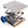 Stainless Steel Lab Jack Stand Table Lift Laboratory Mini Scissor Lift Jack 4" x 4"-2