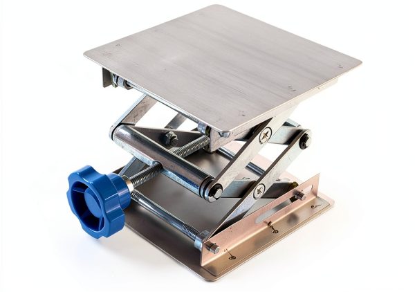 Stainless Steel Lab Jack Stand Table Lift Laboratory Mini Scissor Lift Jack 4" x 4"-2