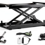 Height Adjustable Electric Lifting Platform sjt 408lb Lift Table Black-0